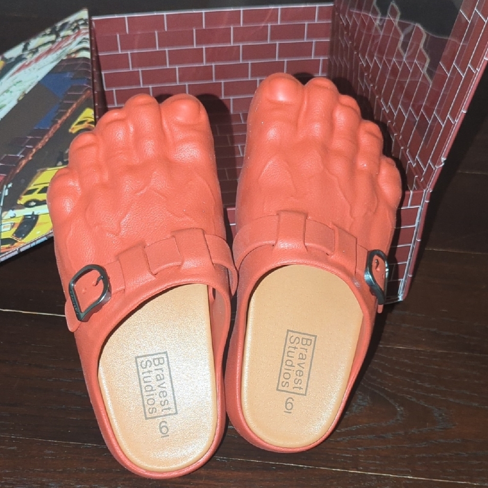 Bravest Studios Bold Red Foot Clogs